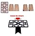 Hismith Tower Tree for Makeup Brushes and Nail Art Brushes,Acrylic Collapsible Air Drying Makeup Brushes Organizer
