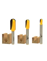 yonico 14360q 3 Bit Core Box largo alcance Router Bit Set, 1 4-inch Vástago