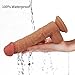 Realistic Silicone Dildo with Suction Cup – Adorime 8 inch Double Layer Lifelike Penis Dong Cock Anal Sex Toys for Women Masturbationthumb 1