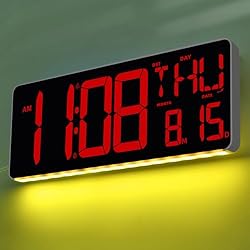 TXL Large Digital Wall Clock with Remote