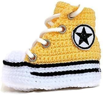 Crochet Newborn Girl Converse Booties, Baby Shower Gift, Newborn Knitted Baby Pink Booties, Baby Shower Gift, High Top Sneaker Style Knitted Baby Booties, Custom Crochet Baby Pink Converse Booties