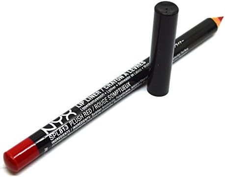 Women Slim Lip Pencil Liner Net Wt. 0.03 oz / 1.1 g BeutiYo + Free Earring (SPL813 PLUSH RED)
