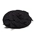 Lawliet Flower Womens Dress Fascinator Wool Pillbox Hat Party Wedding A083 (Black)