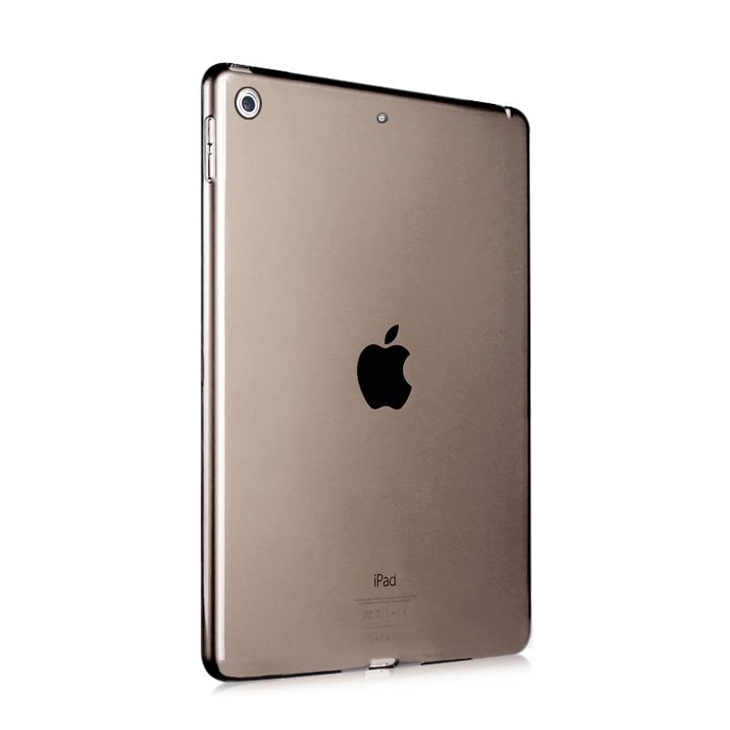 Asgens Black Clear Soft Case for New iPad 7th/8th/9th Generation 10.2" 2019/2020/2021, Shockproof Resistant Flexible TPU Protective Shell Fit iPad 10.2-inch 7th/8th/9th Gen. 2019/2020/2021