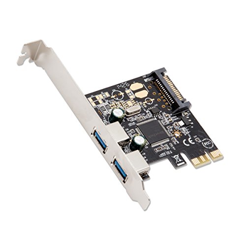 I/O Crest 2 Port USB 3.0 PCIe 2.0 x1 Card Components SD-PEX20158