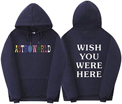 Soulsign Astroworld WISH YOU WERE HERE Hoodie Sweatshirt,white-1,S