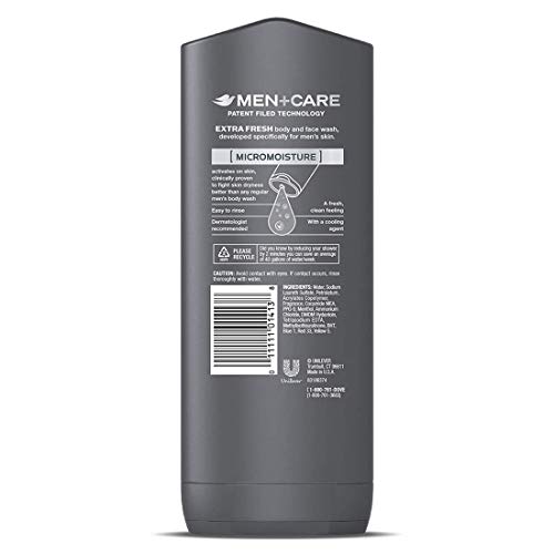 Dove Men+Care Body Wash for Men's Skin Care Extra Fresh Effectively Washes Away Bacteria While Nourishing Your Skin 18… - Image 4
