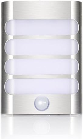 ILLUMILITE Wall Sconce Night Light,PIR LED Motion Sensor Activated Night Light Stick-on Anywhere, Auto On/Off Wall Lamps for Hallway,Pathway,Stairs,Bathroom,Bedroom,Kitchen