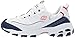 Skechers Women's D'Lites Sneaker, White Navy red, 6 M US