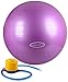 BalanceFrom Anti-Burst and Slip Resistant Fitness Ball with Pump, Purple (55cm)