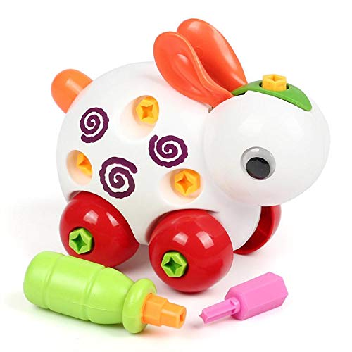 Cute Animal Shape Puzzle Kids Disassembly Assembly Lovely Cartoon Car Model Early Educational Child Children Present