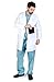 M&M SCRUBS Men IPAD Pocket Holder Lab Coat L White
