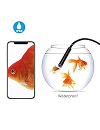 Cámara endoscópica inalámbrica 1200P cámara de inspección semirrígida WiFi Borescope 2.0 MP HD cámara de serpiente para Android y iOS iPhone, Samsung, iPad, mesa   negro 33FT