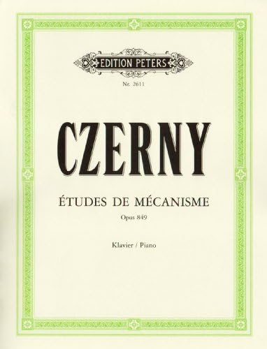 EDITION PETERS CZERNY CARL - 30 STUDIES OF MECHANISM OP.849 - PIANO