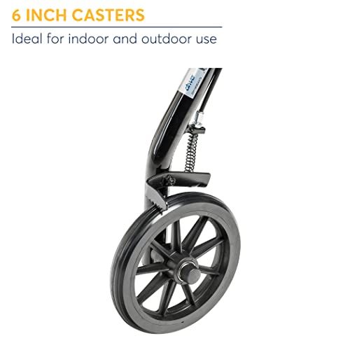 Drive Medical R726BK Foldable Rollator Walker with Seat, Black Pricepulse