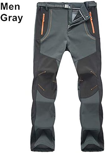 Joyhul Men's Waterproof Trekking Pants Winter Outdoor Pants Men Fleece Hiking Hunting Fishing Mountain Trousers Sports Women