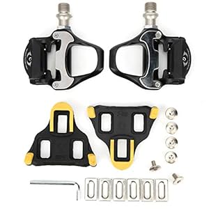 Keenso Fiets Pedalen, 9/16 “Spindel Hoge Sterkte Aluminiumlegering Mountainbike Pedalen Stabiel Zelfborgend Pedaal voor SPD-SL