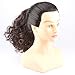 WeKen Hair Bun Medium Long Curly Synthetic Hairpiece Dark Brown