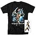 Aquaman Movie Jason Mamoa Trident T Shirt & Stickers (XX-Large) Black