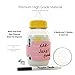 Writable, Reusable labels for Daycare, baby bottle labels. Write, Erase & Reuse! GREAT FOR DAYCARE, Breast Milk, Formula and Milk. 4 bands and free dry erase marker (Pink)