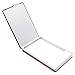 Rerii Business Card Holder Leather Surface Stainless Steel Business Card Case Name Card Holder (Brown D)