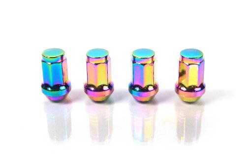 Click Here to See More Images Titanium Rainbow - JSK - 7-Sided Heptagon - Plated Steel Racing Wheel Lock LUG NUT for NISSAN 41463 SENTRA S, SL