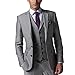 Dennis dress Light Grey Business Suits Formal Dress Men Suit Set Groom Tuxedo Four-Piece D-168 (46