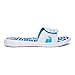 Under Armour Women's Ignite Maze VIII Slide, White (104)/Island Blues, 7