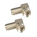 VCE 2-Pack Right Angle F-Type Coaxial RG6 Adapter