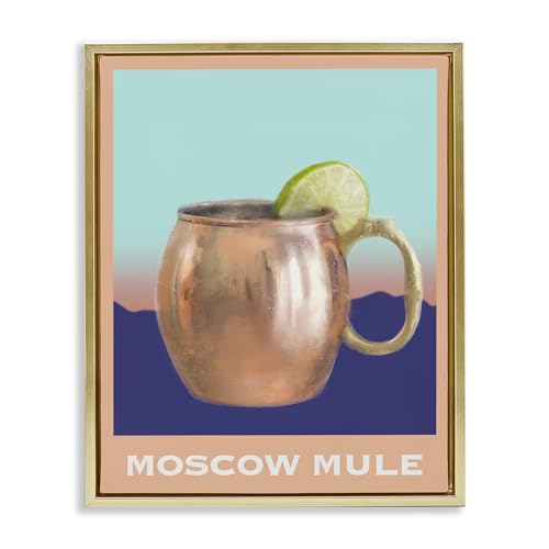 Stupell Industries 'Moscow Mule over Landscape'| Floating Frame Canvas Art