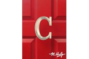 MICHAEL HEALY Monogram Letter C Door Knocker - Nickel