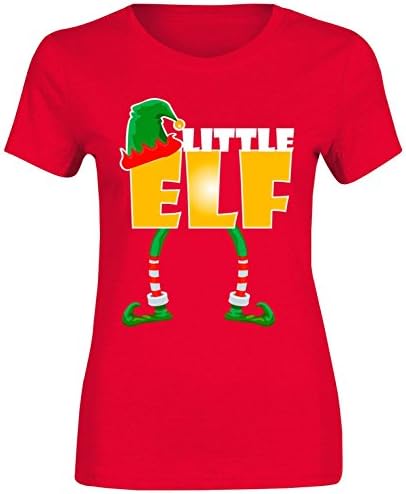 Northwest Exclusive Elf Family Any Name Mummy Daddy Print T Shirt Casual Unisex Novelty Xmas Top