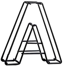 PUDDING CABIN Metal Letters A Decorative Alphabet ABCDEFGHIJKLMNOPQRSTUVWXYZ Standing/Hanging Room Decor Wall Decor Indoor Outdoor Decoration (A)