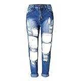 RieKet Women Distressed Boyfriend Ripped Jeans for Juniors