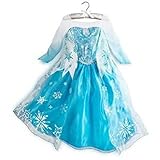 Queen Elsa Snow Snowflake Dress Costume Cosplay (5T-6T)