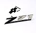Yoaoo 1x OEM Black Grille Z71 Emblem Badge 3D Compatible with Silverado 2500Hd 3500Hd Sierra Tahoe Chrome