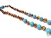 Amber Teething Necklace for Babies, GIA Certified, Baltic Amber, Natural Remedy for Swollen, Drooling & Teething Pain, Cognac/Turquoise