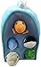 Plush Ocean Animal House with Sea Animals - Five (5) Stuffed Animal Sea Animals (Dolphin, Whale, Turtle, Shark, Fish) in Play Sea Animal House
