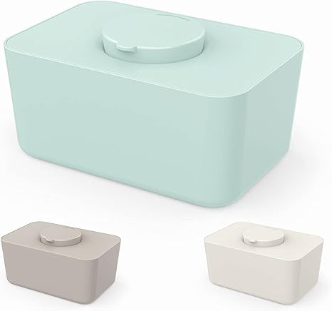 Amazon ウェットティッシュケース ふた付き ティッシュボックス おしりふき おしゃれ ペーパータオルケース ウェットティッシュボックス防塵 収納 ケース 詰め替え 収納 シンプル 浴室 寝室 居間 事務室 収納 整理ケース 無地 シンプル 装飾 ブルー ティッシュケース