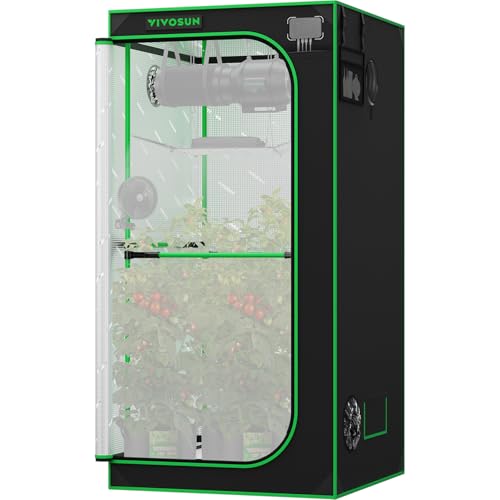 VIVOSUN PRO Growzelt 90x90x180cm,22mm Stangen, 2000D Mylar-Gewebe
