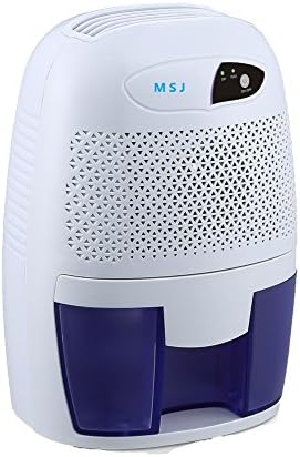 Dehumidifier,MSJ Thermo-Electric Small Air Dehumidifiers Compact Moisture Absorber for Home Closet Basements Kitchen Office (500ML)