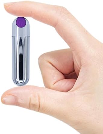 VSSHE Bullet Massager Rechargeable for Travel - 10 Speed Portable Mini Massagers Waterproof Bullet Viberate Toys for Muscle Therapeutic - Purple