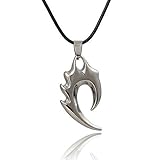 VASTER Flame clavicle Necklaces,titanium Diamond Pendant