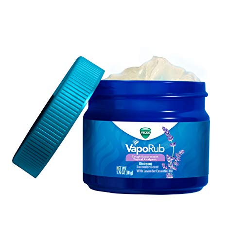 Vicks VapoRub Lavender Scented Chest Rub Ointment for Relief from Cough