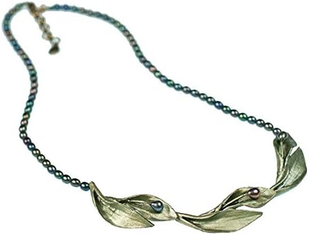 Hosta Pearl Contour Necklace by Michael Michaud #8117