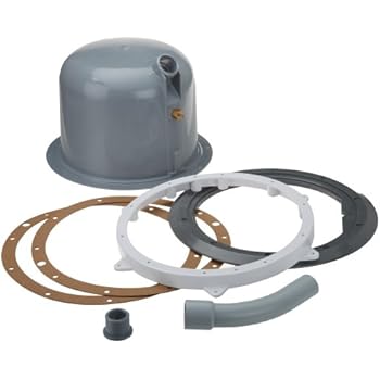 Hayward SP0607UDGR Dark Gray Large Duraniche Fixture Housing with Fitting Kit for Hayward Vinyl/Fiberglass Pool Lights