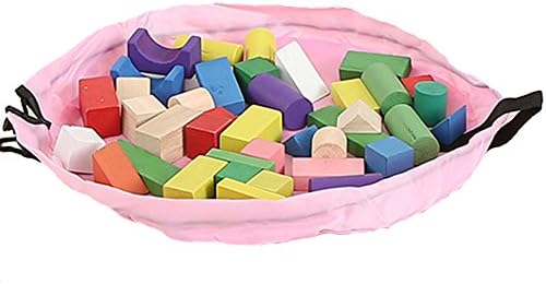 Kid's Play Mat and Toys Storage Bag (18"(45cm), Pink)