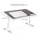 MoKo Laptop Bed Table,[Large Size] Adjustable Laptop Stand for Bed, Portable Standing Desk Foldable Sofa Breakfast Bed Tray Computer Lap Desk for Couch Floor, Fit Laptop up to 17″ – Walnut Colorthumb 4