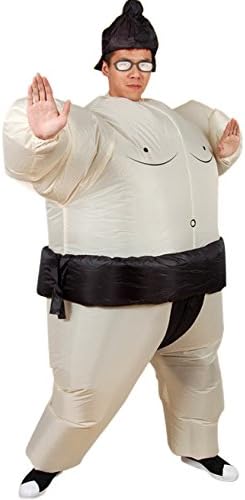 Lakerui Inflatable Sumo Wrestler Fat Suit Blow Up Costume Fancy Dress Adult