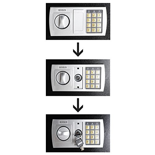 image for ROVSUN Digital Security Safe Box 1.8 CF Large Electronic Cabinet with 
